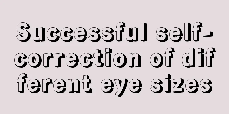 Successful self-correction of different eye sizes