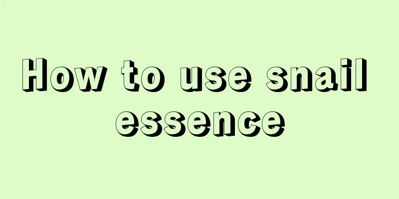 How to use snail essence