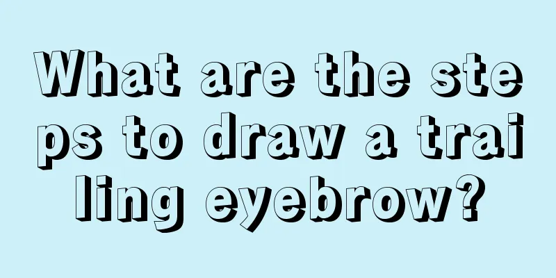 What are the steps to draw a trailing eyebrow?