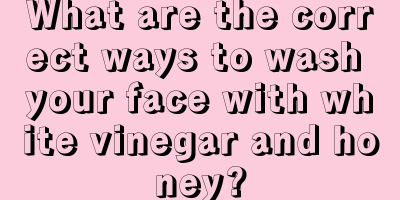 What are the correct ways to wash your face with white vinegar and honey?