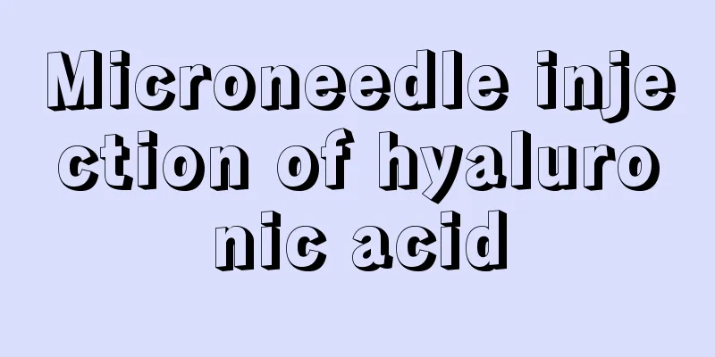 Microneedle injection of hyaluronic acid