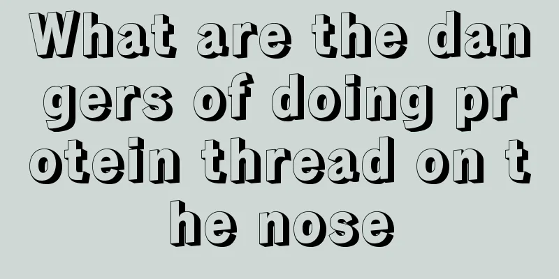 What are the dangers of doing protein thread on the nose