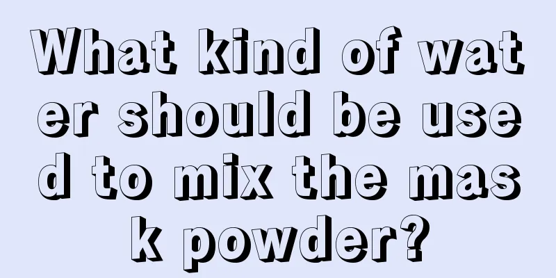 What kind of water should be used to mix the mask powder?