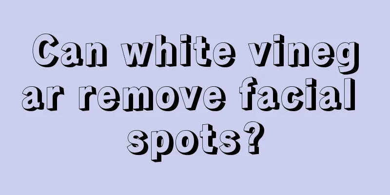 Can white vinegar remove facial spots?