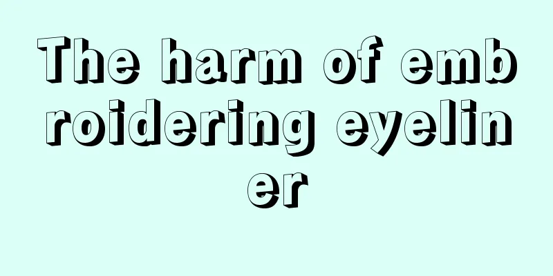 The harm of embroidering eyeliner