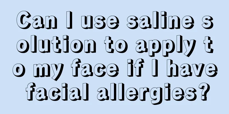 Can I use saline solution to apply to my face if I have facial allergies?