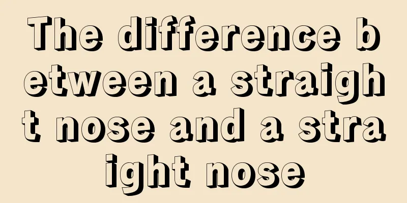 The difference between a straight nose and a straight nose