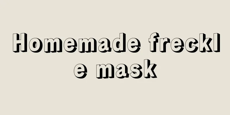 Homemade freckle mask