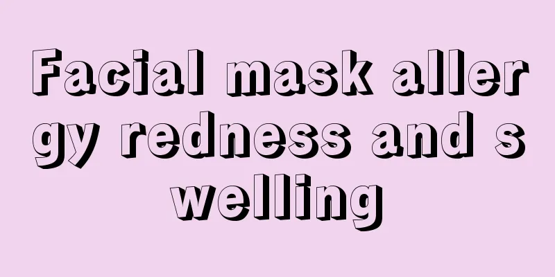 Facial mask allergy redness and swelling