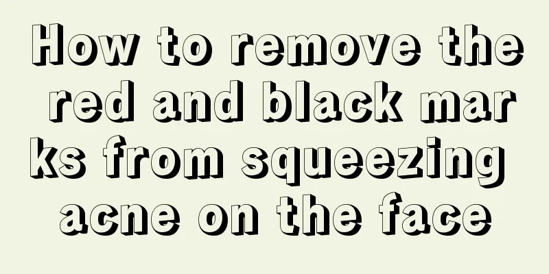 How to remove the red and black marks from squeezing acne on the face