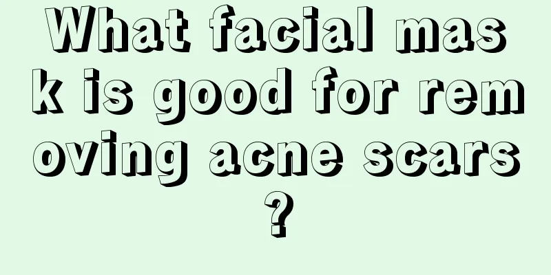 What facial mask is good for removing acne scars?