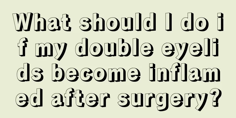 What should I do if my double eyelids become inflamed after surgery?