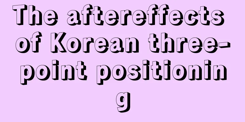 The aftereffects of Korean three-point positioning