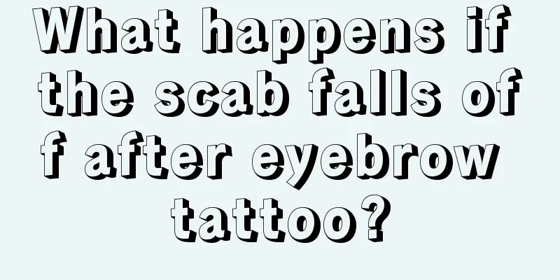 What happens if the scab falls off after eyebrow tattoo?