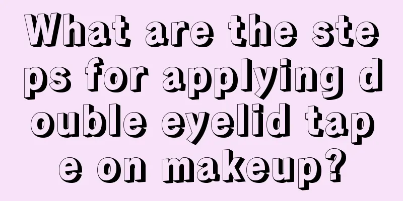 What are the steps for applying double eyelid tape on makeup?