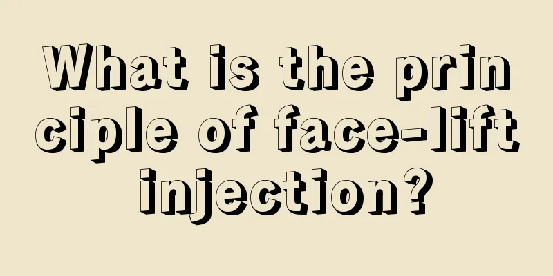 What is the principle of face-lift injection?