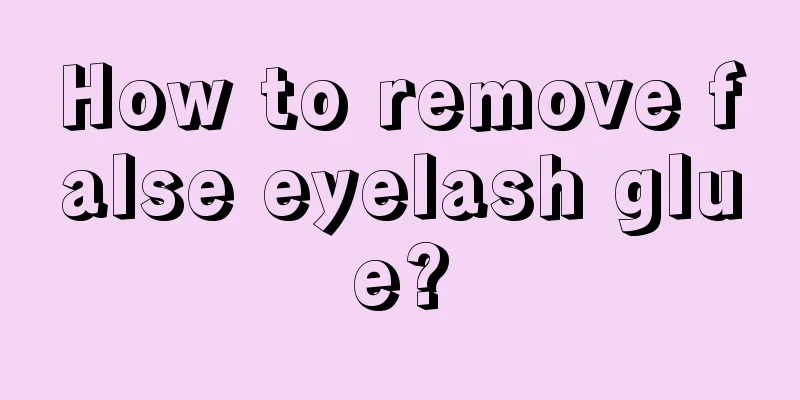 How to remove false eyelash glue?