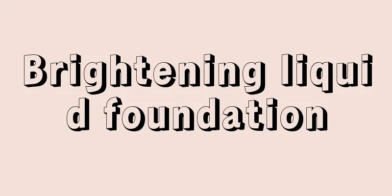 Brightening liquid foundation