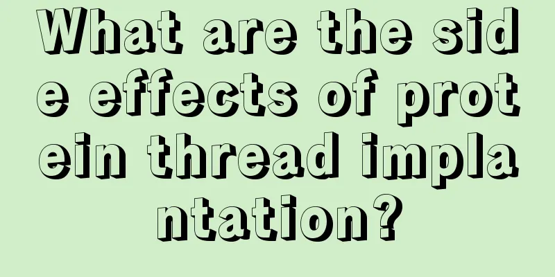 What are the side effects of protein thread implantation?