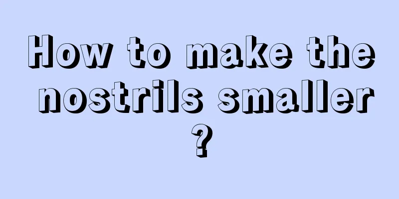 How to make the nostrils smaller?