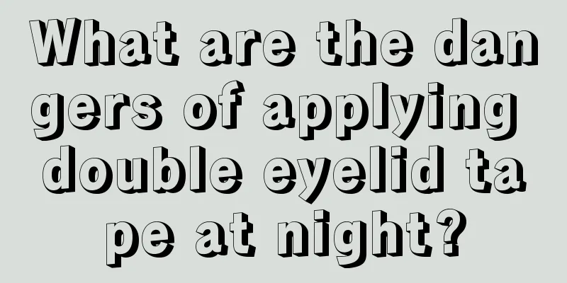 What are the dangers of applying double eyelid tape at night?