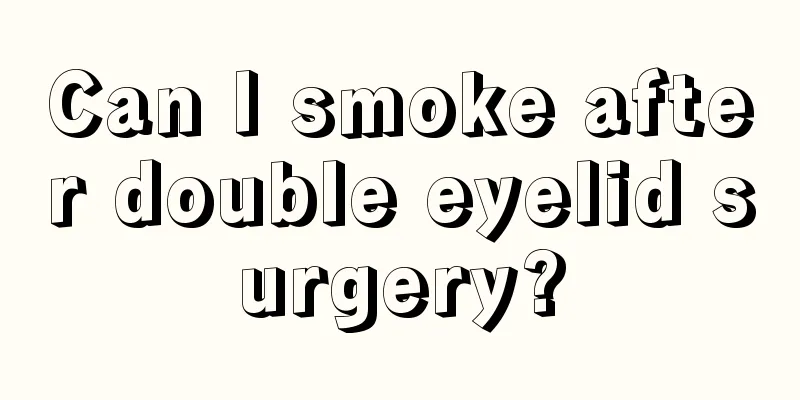 Can I smoke after double eyelid surgery?