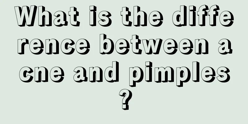 What is the difference between acne and pimples?