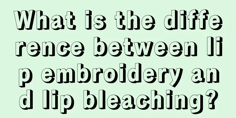 What is the difference between lip embroidery and lip bleaching?