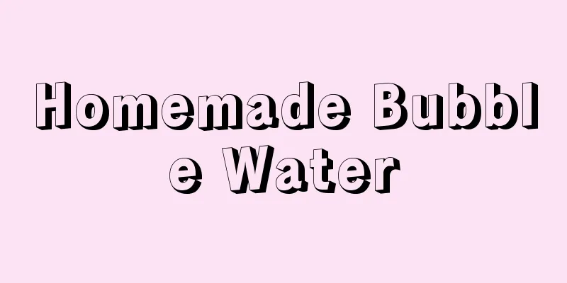 Homemade Bubble Water