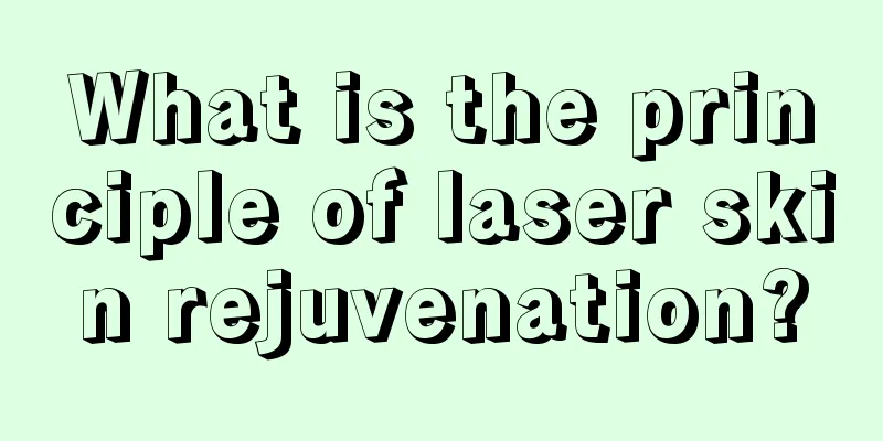 What is the principle of laser skin rejuvenation?