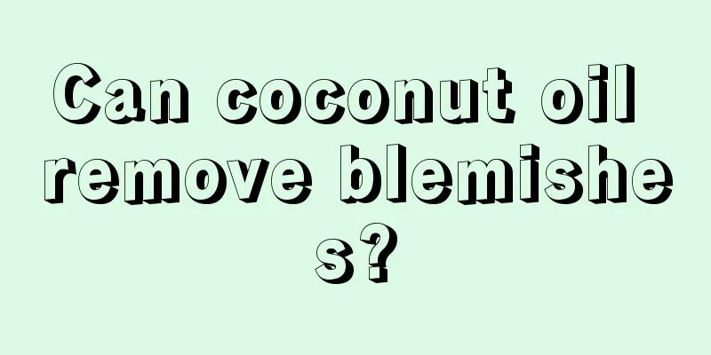 Can coconut oil remove blemishes?