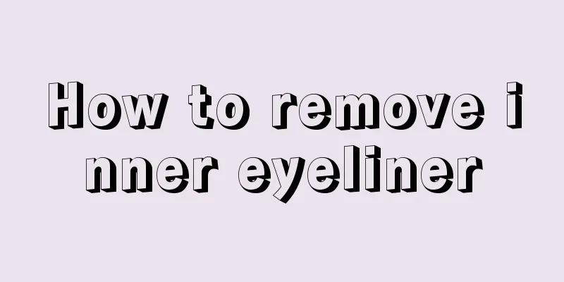 How to remove inner eyeliner