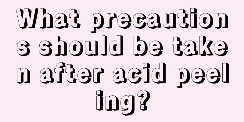 What precautions should be taken after acid peeling?