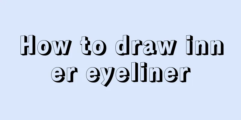 How to draw inner eyeliner