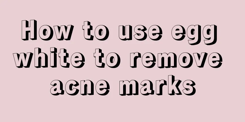 How to use egg white to remove acne marks