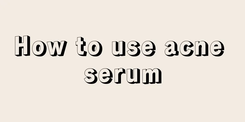 How to use acne serum