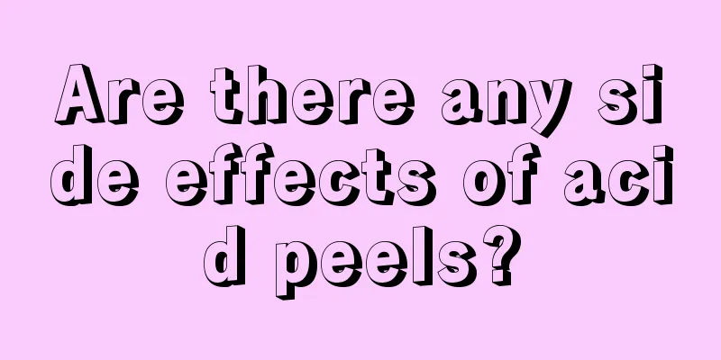 Are there any side effects of acid peels?