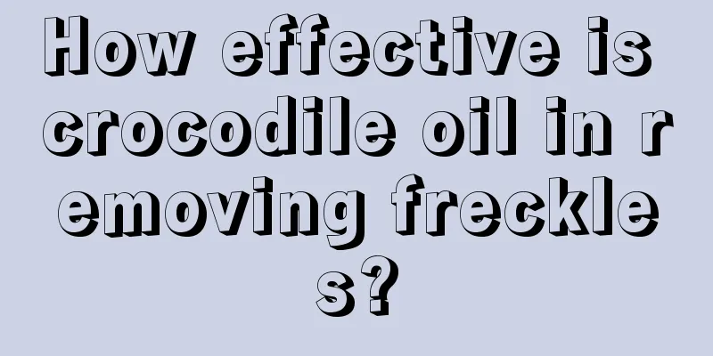 How effective is crocodile oil in removing freckles?