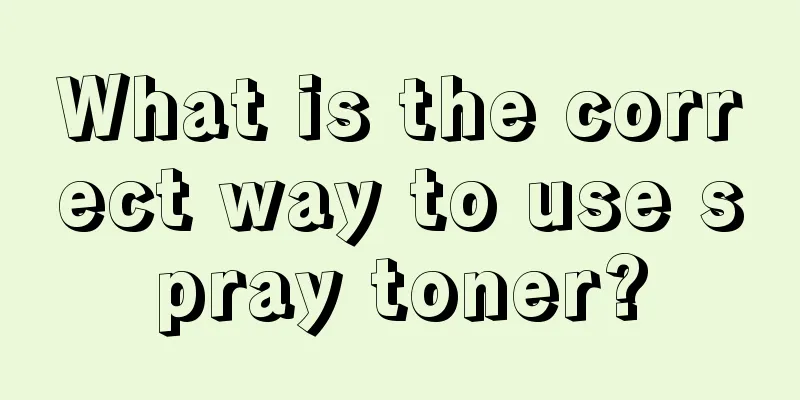 What is the correct way to use spray toner?