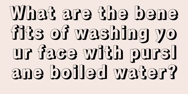 What are the benefits of washing your face with purslane boiled water?