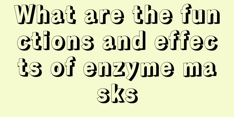 What are the functions and effects of enzyme masks