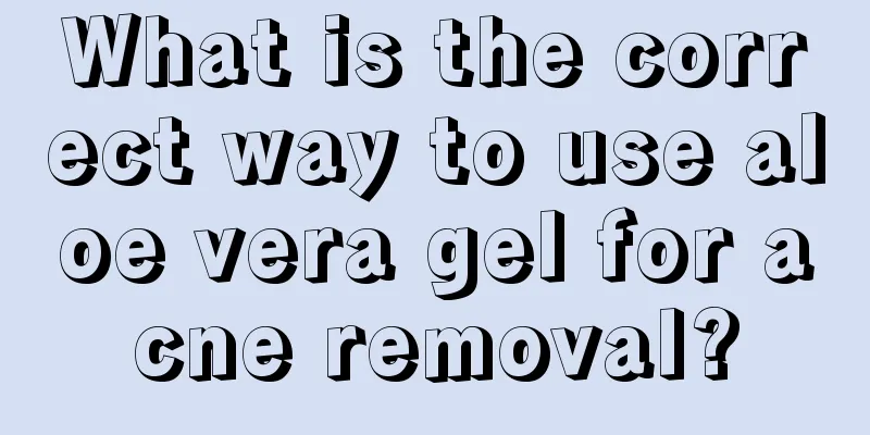 What is the correct way to use aloe vera gel for acne removal?