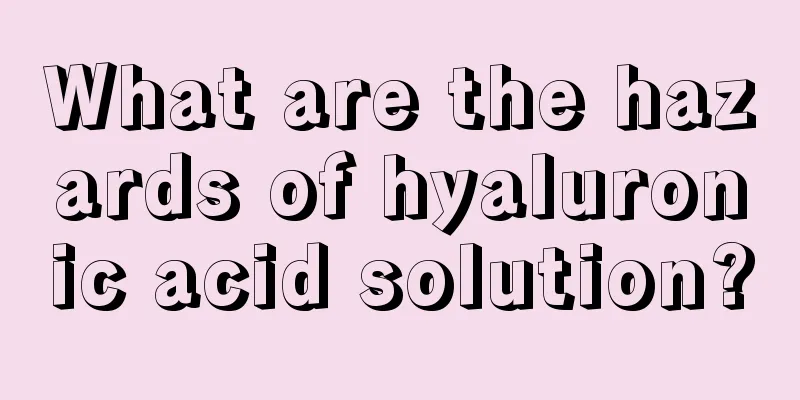 What are the hazards of hyaluronic acid solution?