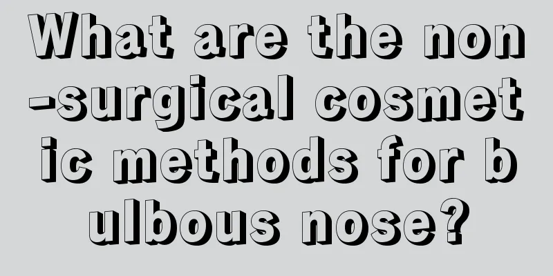 What are the non-surgical cosmetic methods for bulbous nose?