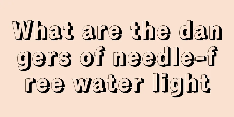 What are the dangers of needle-free water light