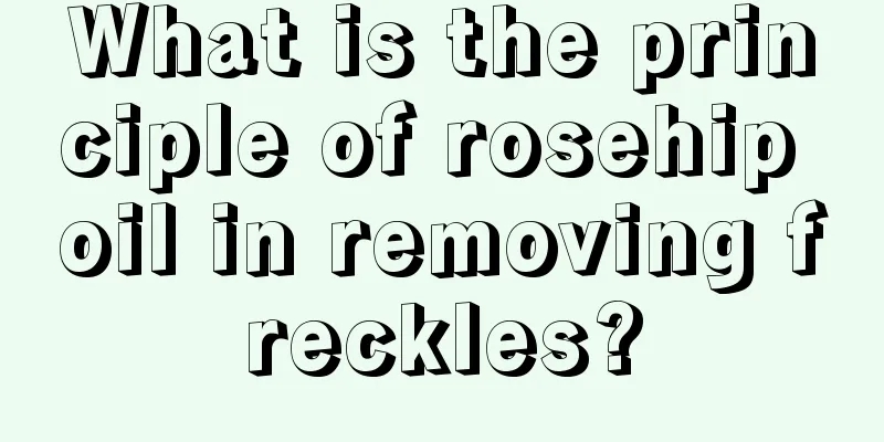 What is the principle of rosehip oil in removing freckles?