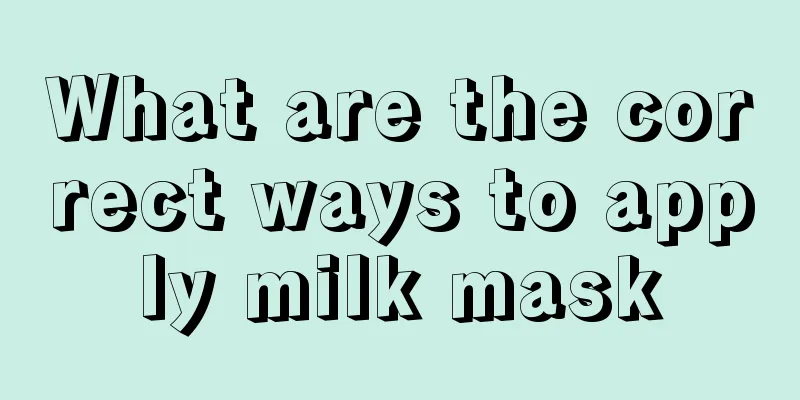 What are the correct ways to apply milk mask