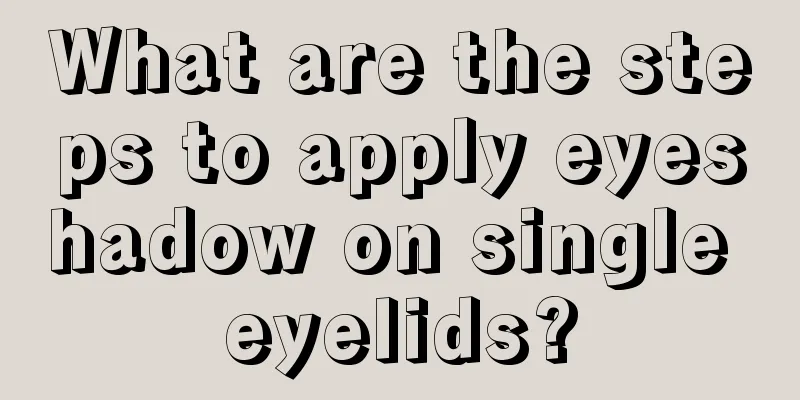 What are the steps to apply eyeshadow on single eyelids?