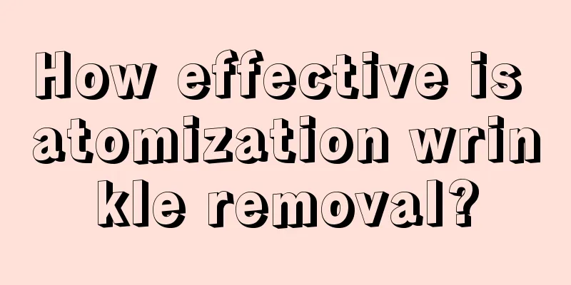 How effective is atomization wrinkle removal?