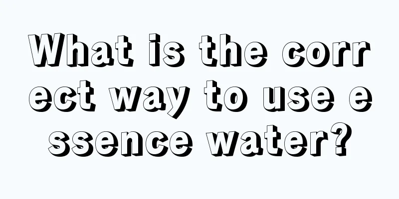 What is the correct way to use essence water?